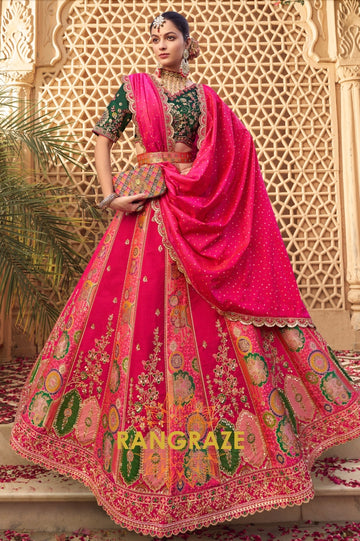 Rani Raas Banarasi Silk Lehenga