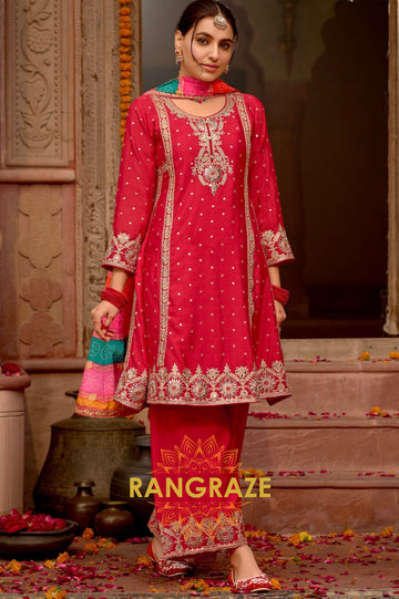 Gulabi Gota Grace Embroidered Suit Set