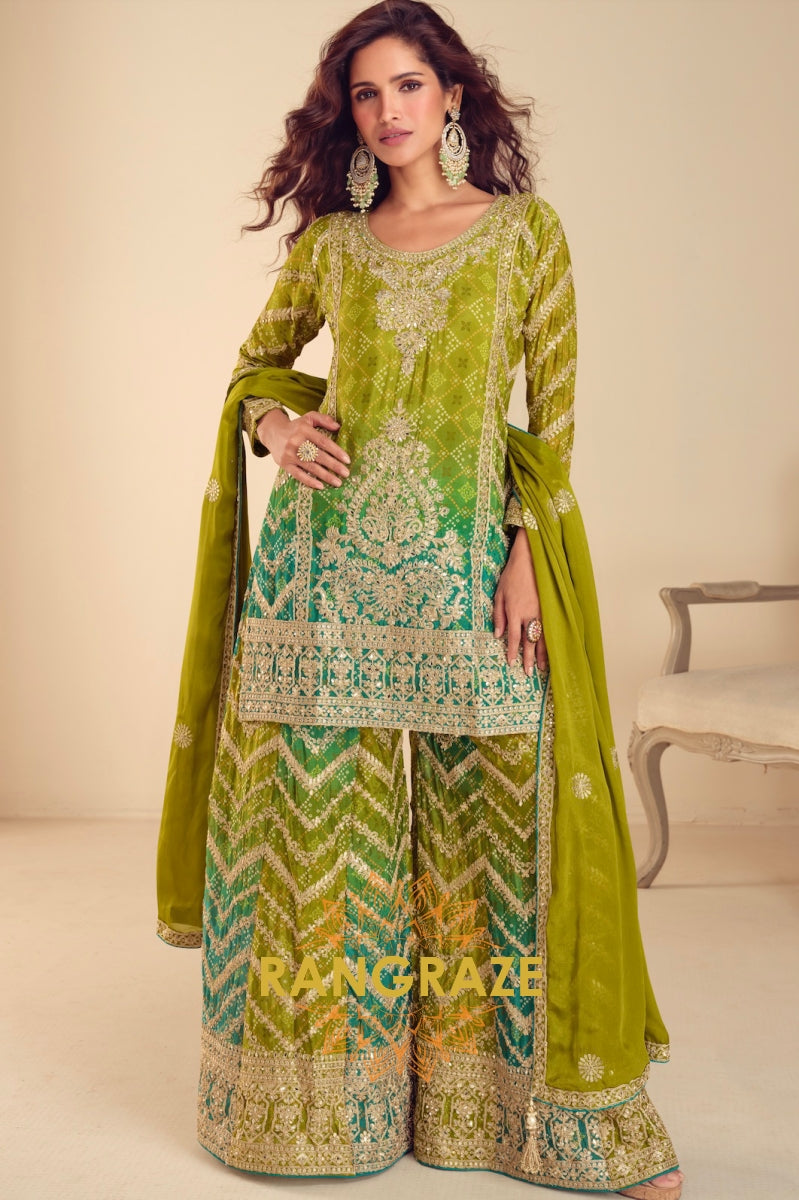 Latest Designer Silk Suits Online That Are Perfect for the Mehndi Ceremony Look