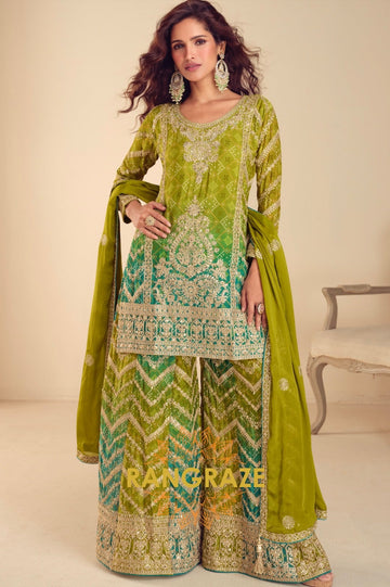 Latest Designer Silk Suits Online That Are Perfect for the Mehndi Ceremony Look