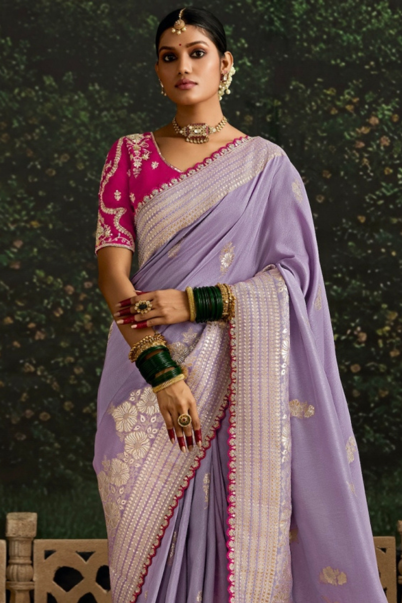 Latest Banarasi Silk Sarees for Wedding with Price - Rangraze