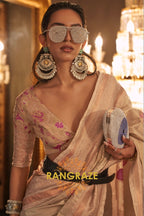 Majestic Purple Dual Tone Woven Banarasi Silk Saree