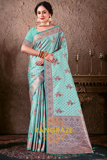 Green Classic Fine Silk Banarasi Woven Zari Saree