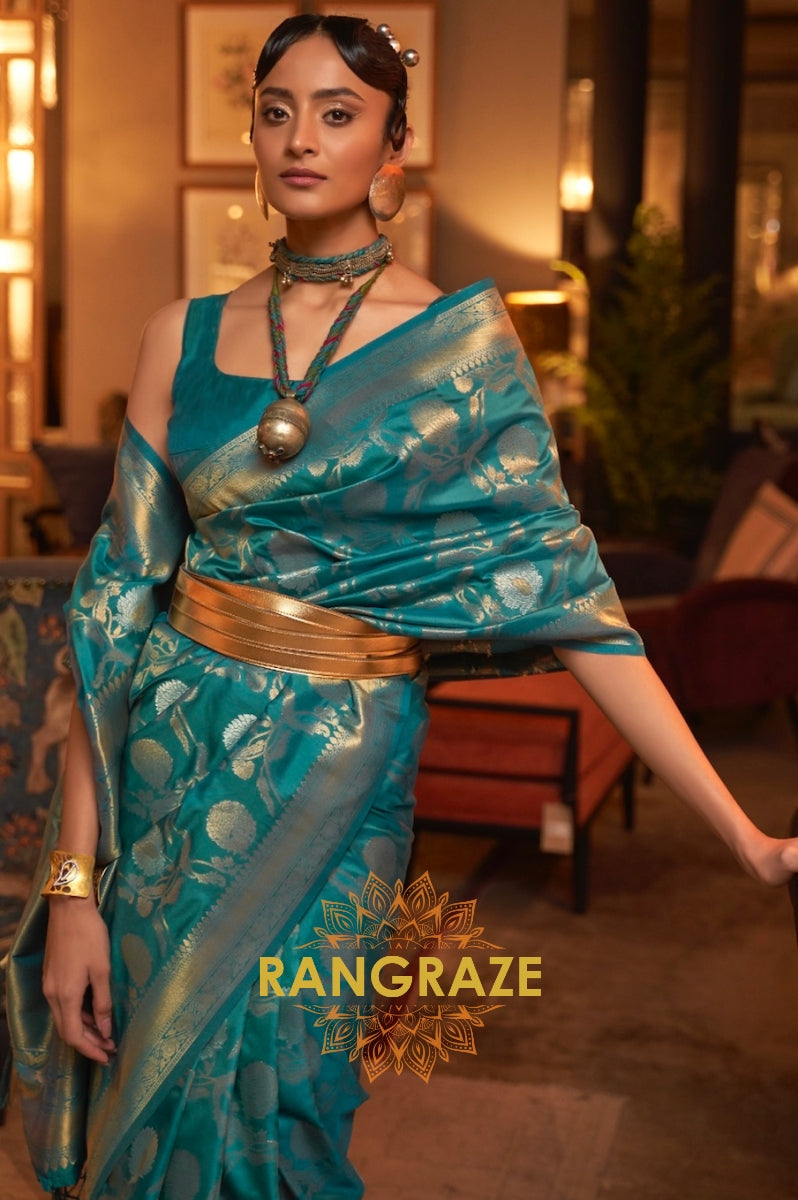 Zari Work Handloom Banarasi Silk Saree