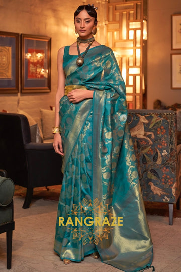 Zari Work Handloom Banarasi Silk Saree