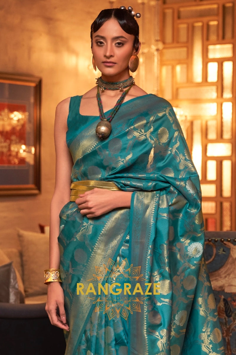 Zari Work Handloom Banarasi Silk Saree