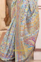 Green Glow Woven Banarasi Jamewar Saree