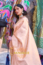 Royal Kanjivaram Ivory Cream Woven Silk Saree