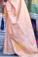 Royal Kanjivaram Ivory Cream Woven Silk Saree