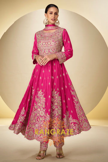 RangRaze Noor-E-Gul Embroidered Anarkali Suit Set