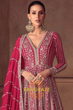 RangRaze Gulnaar-E-Ishq Premium Chinon Heavily Embroidered Anarkali Suit Set
