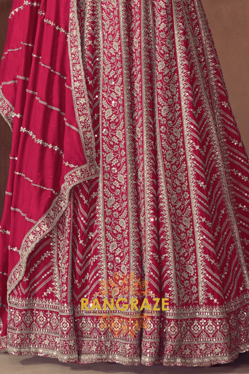 RangRaze Gulnaar-E-Ishq Premium Chinon Heavily Embroidered Anarkali Suit Set