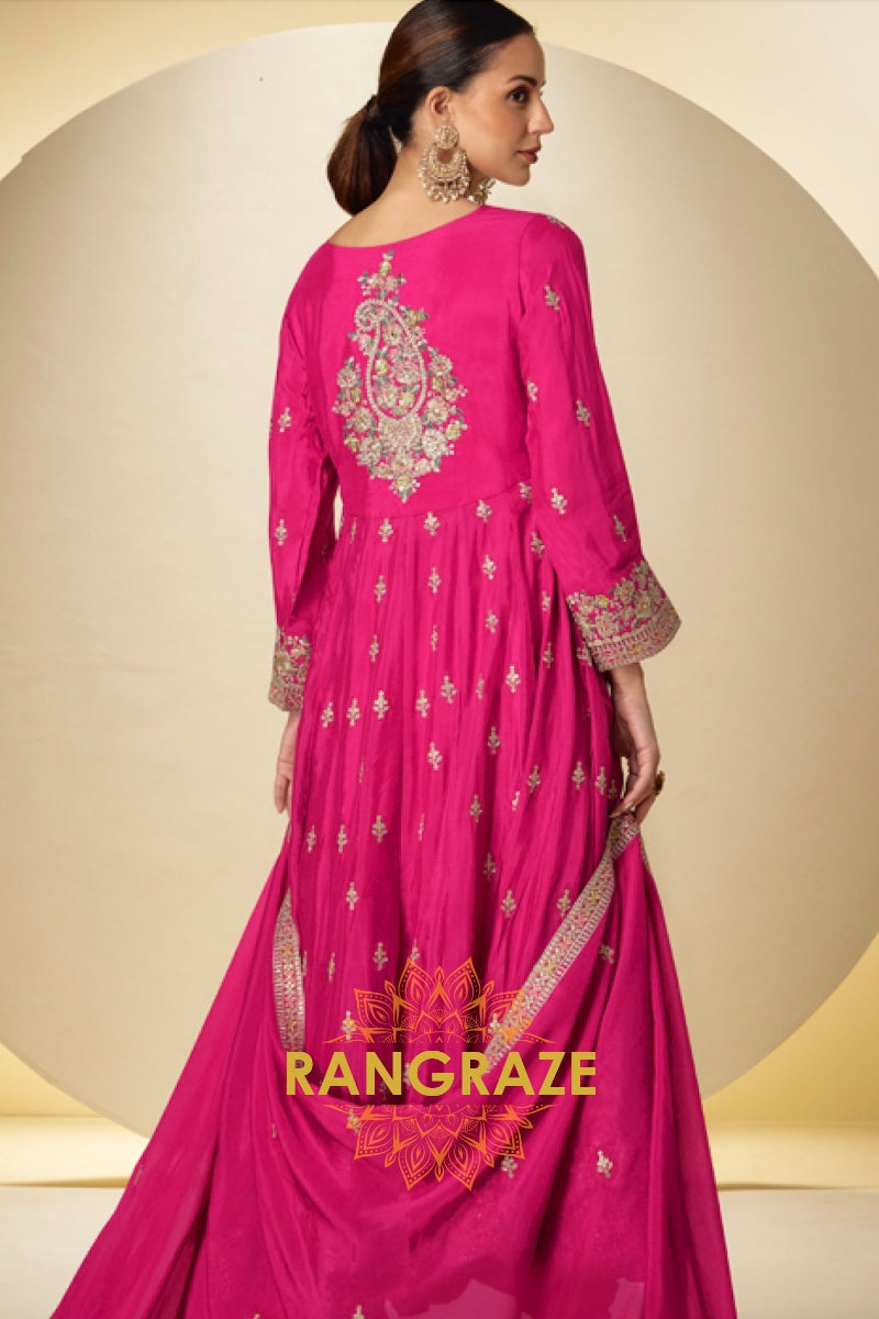 RangRaze Noor-E-Gul Embroidered Anarkali Suit Set