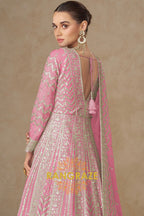 Blush Pink Embroidered Silk Anarkali Suit with Dupatta