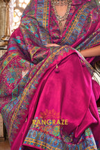 Fuchsia Regal Reverie Silk Saree