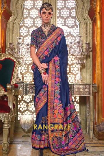 Imperial Midnight Elegance Silk Saree