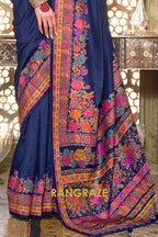 Imperial Midnight Elegance Silk Saree