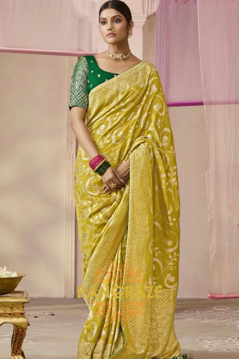 Royal Amethyst: Designer Banarasi Silk Saree