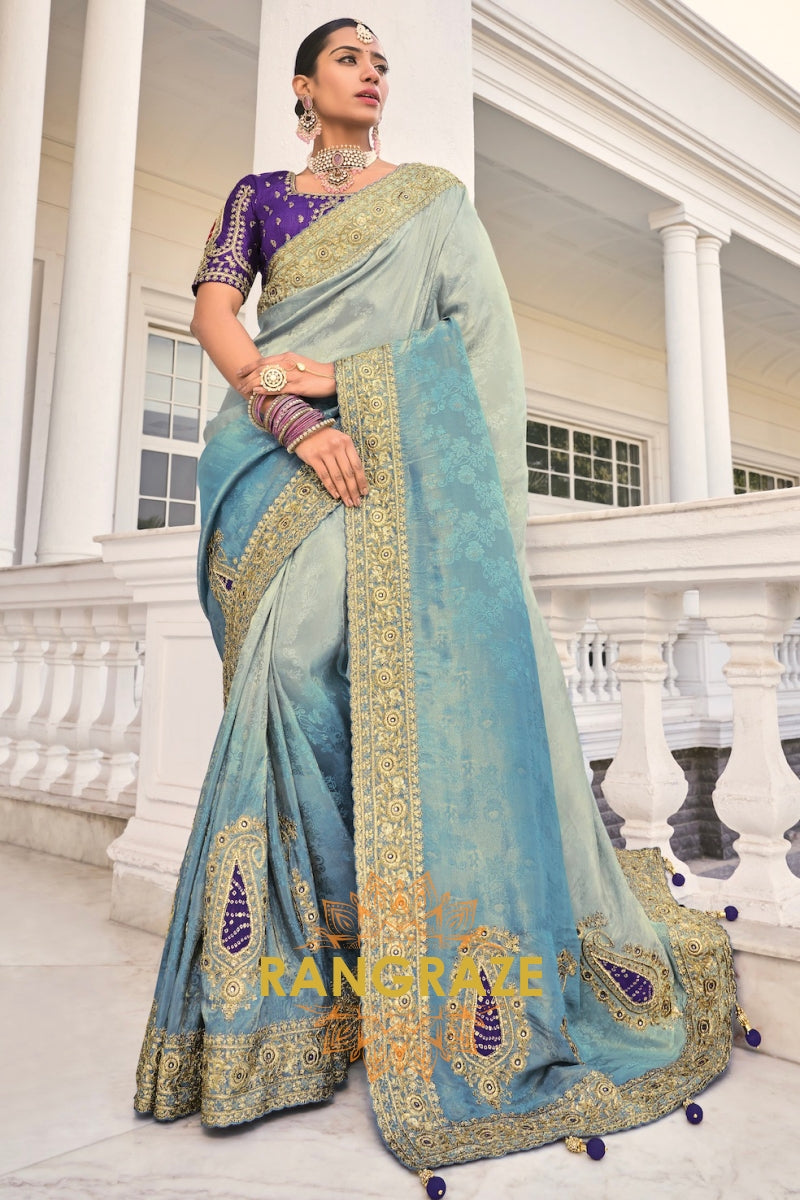 Royal Elegance Designer Crepe Jacquard Saree