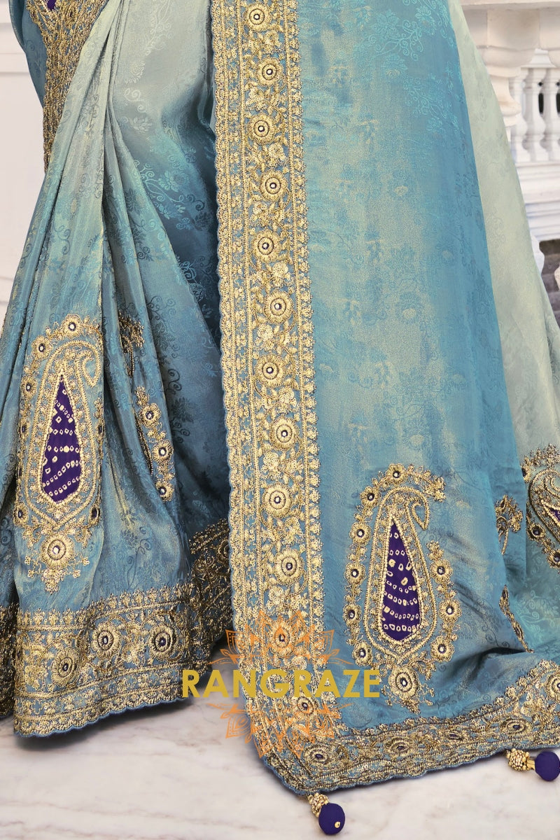 Royal Elegance Designer Crepe Jacquard Saree