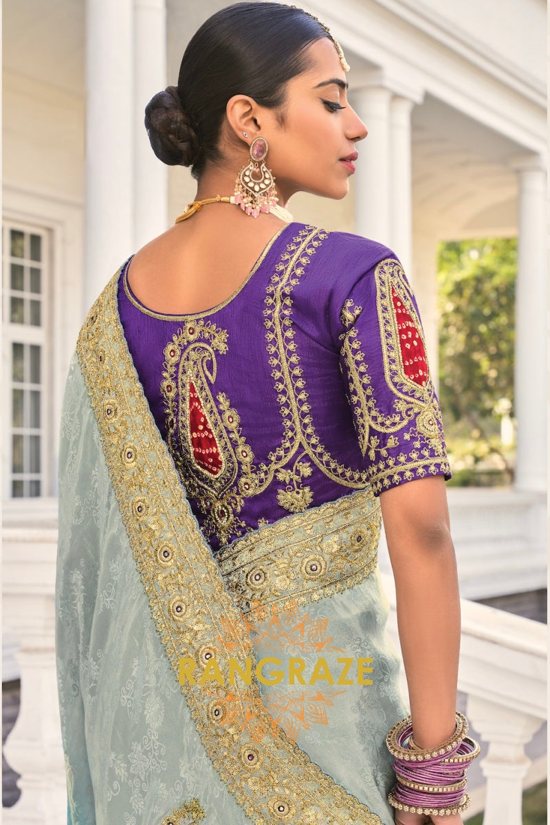 Royal Elegance Designer Crepe Jacquard Saree