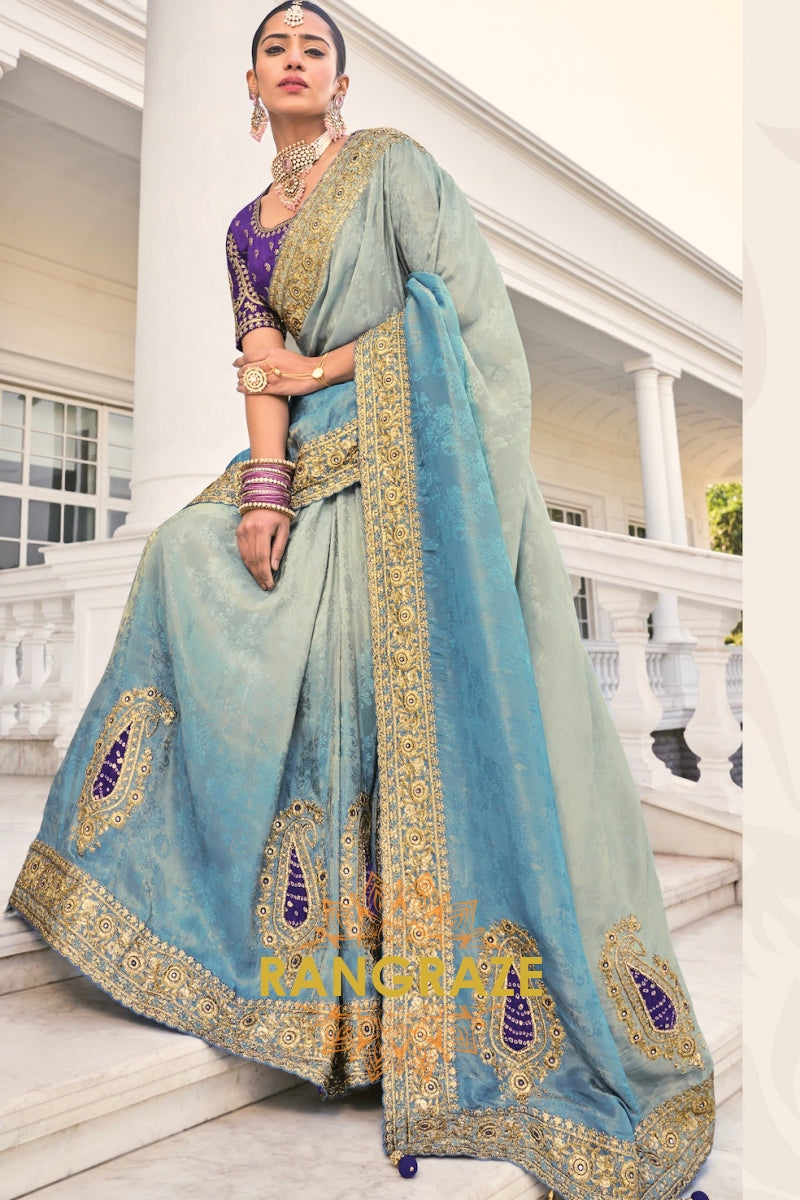 Royal Elegance Designer Crepe Jacquard Saree