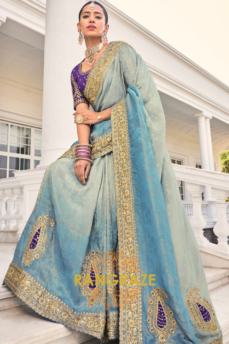 Royal Elegance Designer Crepe Jacquard Saree