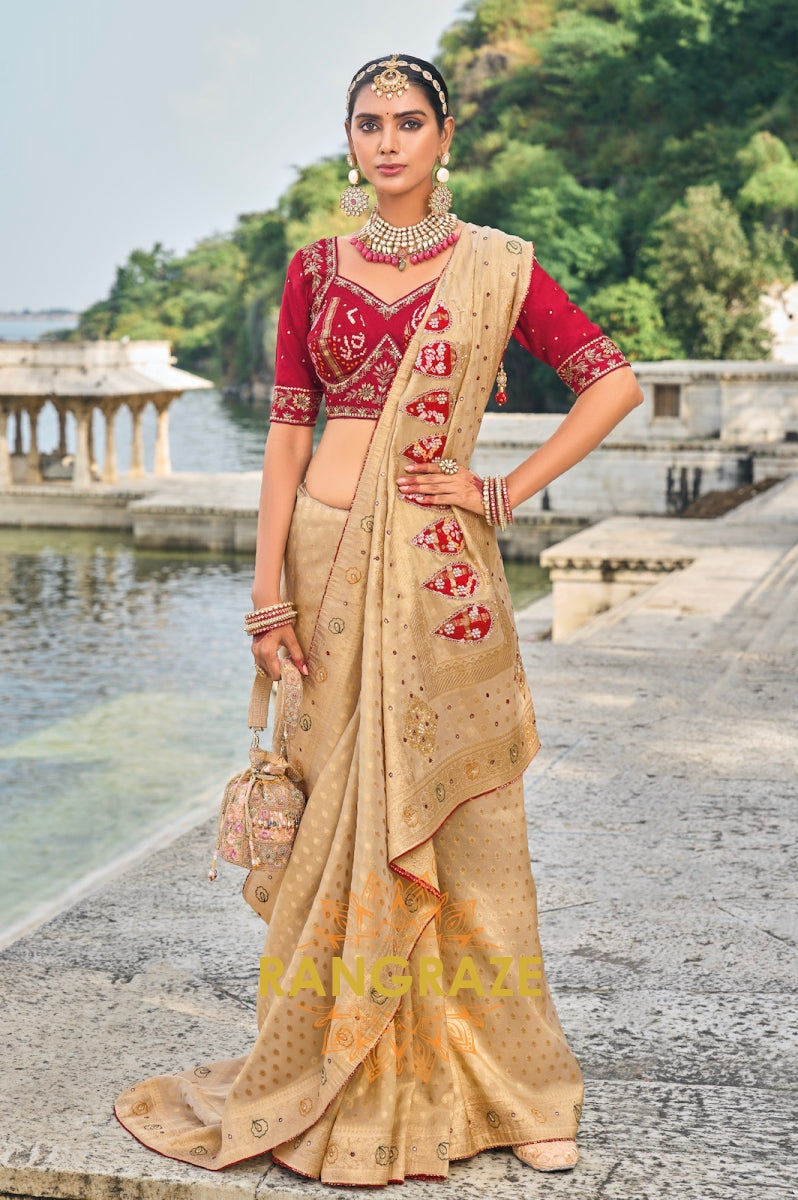Golden Heritage Pure Kanjivaram Silk Saree