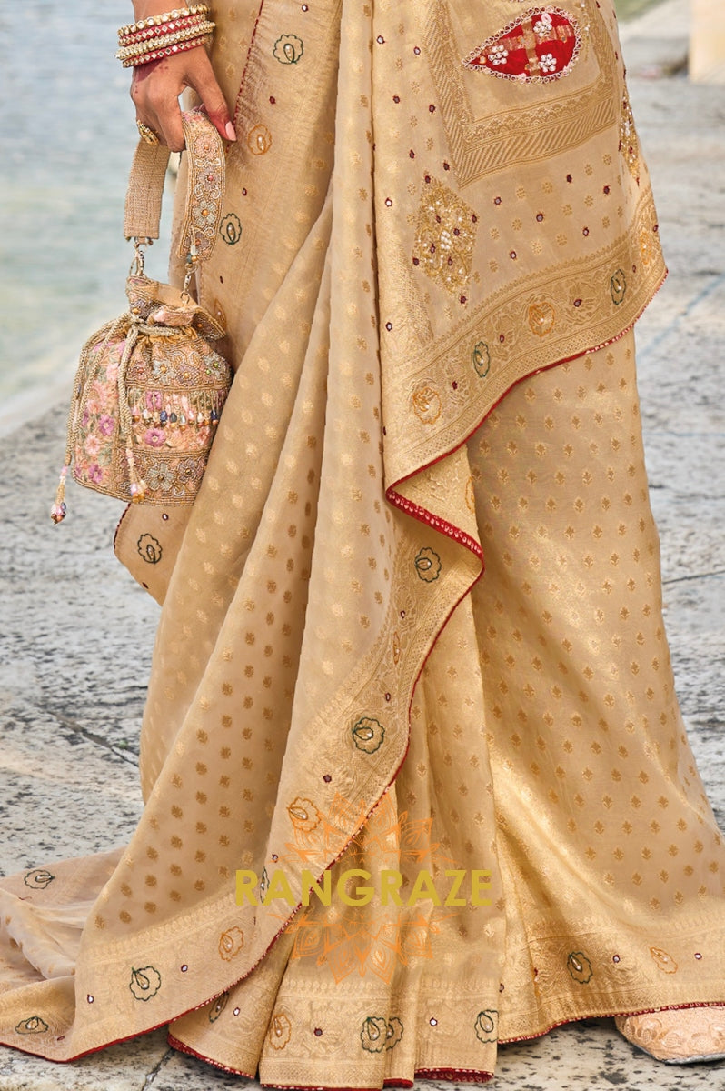 Golden Heritage Pure Kanjivaram Silk Saree