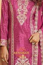 Rani Pink Regal Embroidered Suit Set