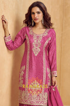 Rani Pink Regal Embroidered Suit Set