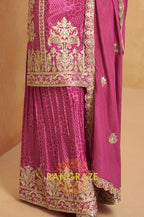 Rani Pink Regal Embroidered Suit Set