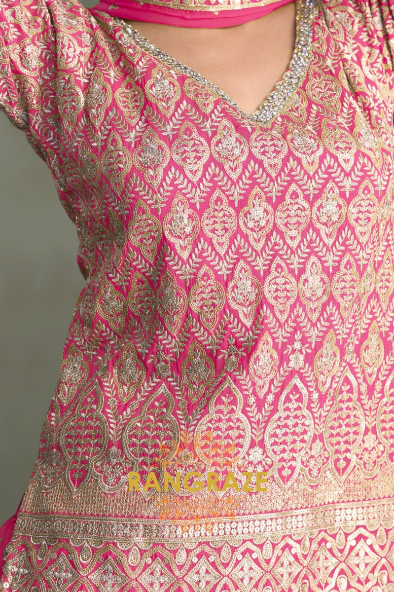 Hot Pink Suit Set – Bold Festive & Timeless