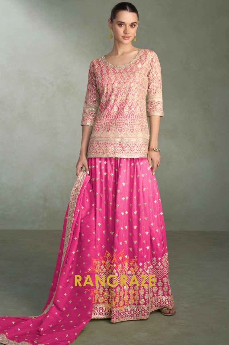Hot Pink Suit Set – Bold Festive & Timeless
