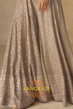RangRaze Ziya-E-Zar Premium Georgette Embroidered Palazzo Suit Set
