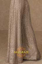 RangRaze Ziya-E-Zar Premium Georgette Embroidered Palazzo Suit Set