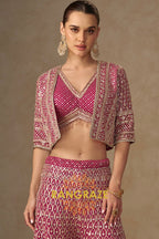 RangRaze Ruby Rose Luxe Embroidered Palazzo Set