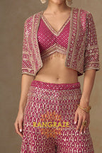 RangRaze Ruby Rose Luxe Embroidered Palazzo Set