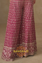 RangRaze Ruby Rose Luxe Embroidered Palazzo Set