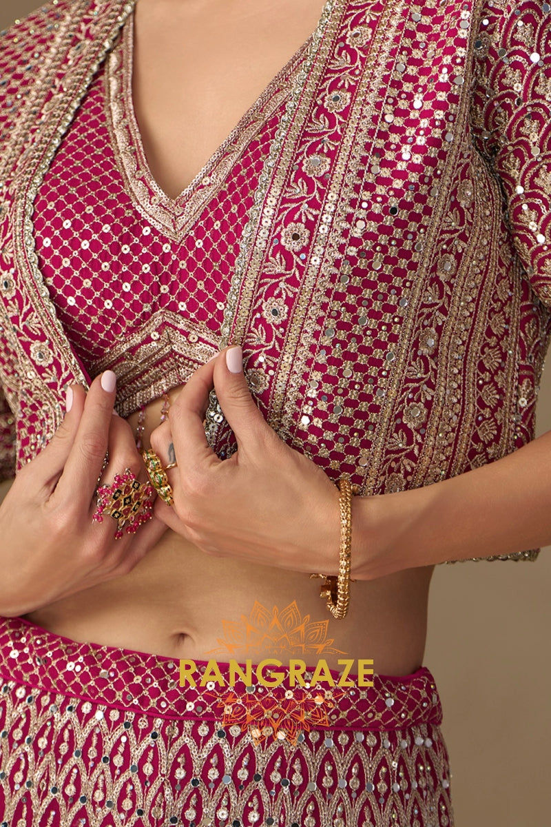 RangRaze Ruby Rose Luxe Embroidered Palazzo Set
