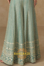 RangRaze Noor-E-Sahil Premium Georgette Embroidered Palazzo Suit Set