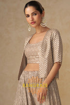 RangRaze Ziya-E-Zar Premium Georgette Embroidered Palazzo Suit Set