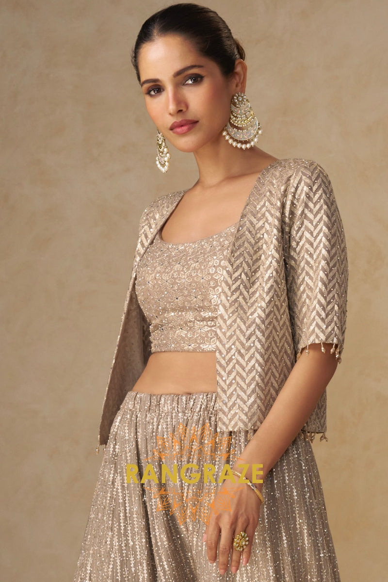 RangRaze Ziya-E-Zar Premium Georgette Embroidered Palazzo Suit Set