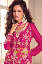 RangRaze Gul-E-Rang Premium Chinon Embroidered Sharara Suit Set