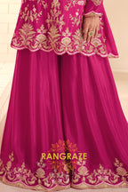 RangRaze Gul-E-Rang Premium Chinon Embroidered Sharara Suit Set