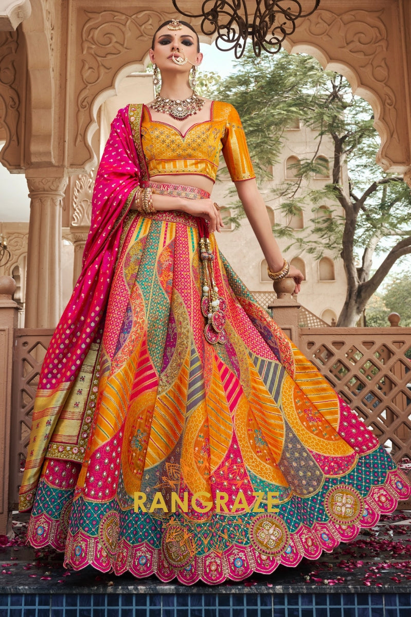 RangMahal Radiance Banarasi Silk Lehenga
