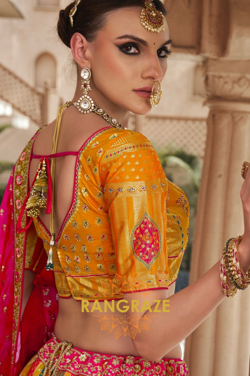 RangMahal Radiance Banarasi Silk Lehenga