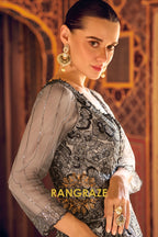 Noir Bloom Premium Georgette Embroidered Suit Gown