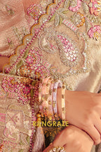Pure Smooth Zari Silk Saree with Heavy Embroidery & Designer Blouse