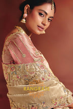 Pure Smooth Zari Silk Saree with Heavy Embroidery & Designer Blouse